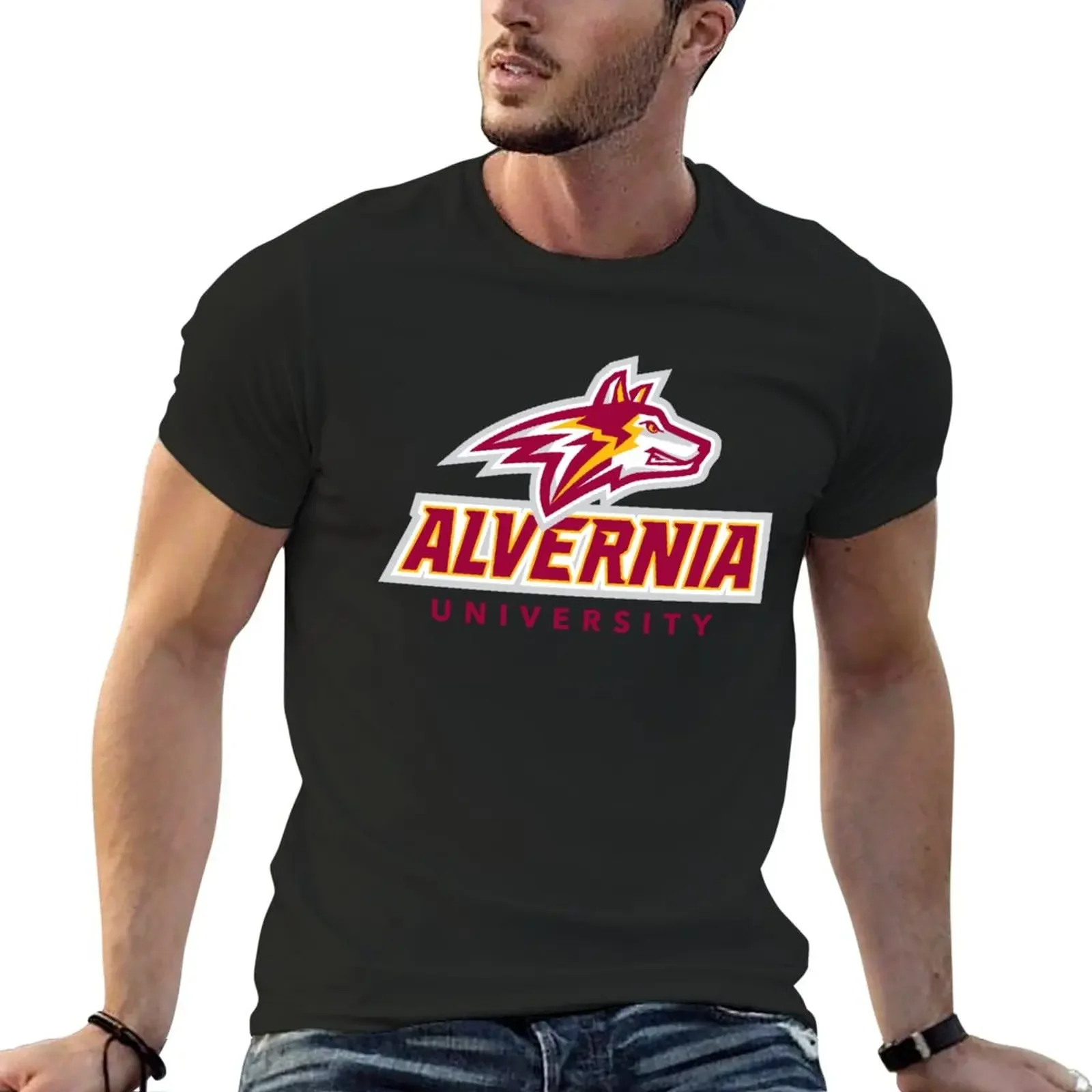 

Alvernia University golden волки футболка размерные трости кавайная мужская одежда