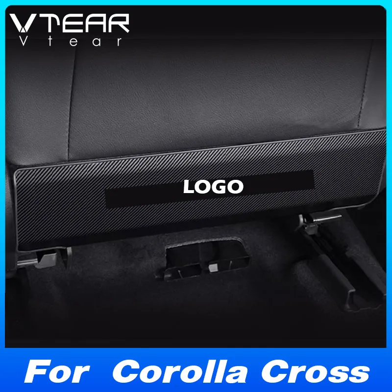 Vtear Car Rear Seat Anti-Kick Pad Cover Protection Mat Accessori Parti Decorazione D'Interni Per Toyota Corolla Cross 2022 2023
