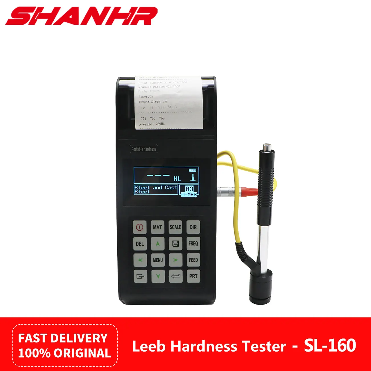 SHANHR 디지털 리브 경도계 SL-160 금속강용 리브 경도계 미터 경도계