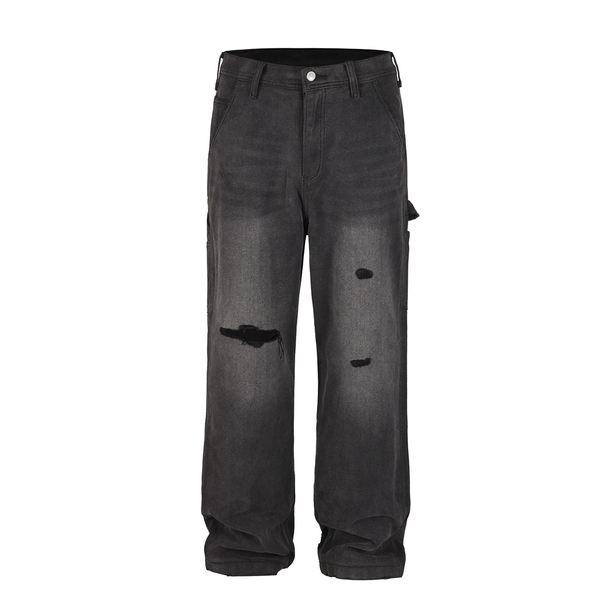 Yao Fashion ERD Luxury Casual Cargo Jeans Streetwear Loose Vintage Ripped Pants High Streetwear HipHop Unisex Trousers For Men 4