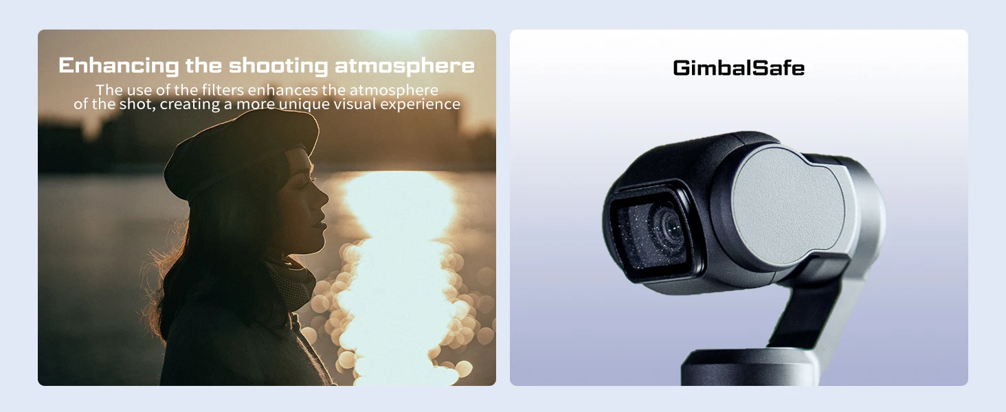Mist Filter Duo for Osmo Pocket 3: Snow Mist 1/8 & Glow Mist 1/8 - Cinematic Enh