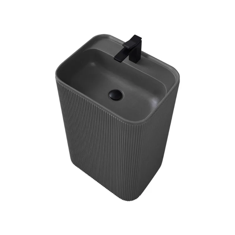 

Bathroom Column Type Wash Basin Small Apartment Integrated Vertical Floor Type Wash Basin Large Size Column Basin