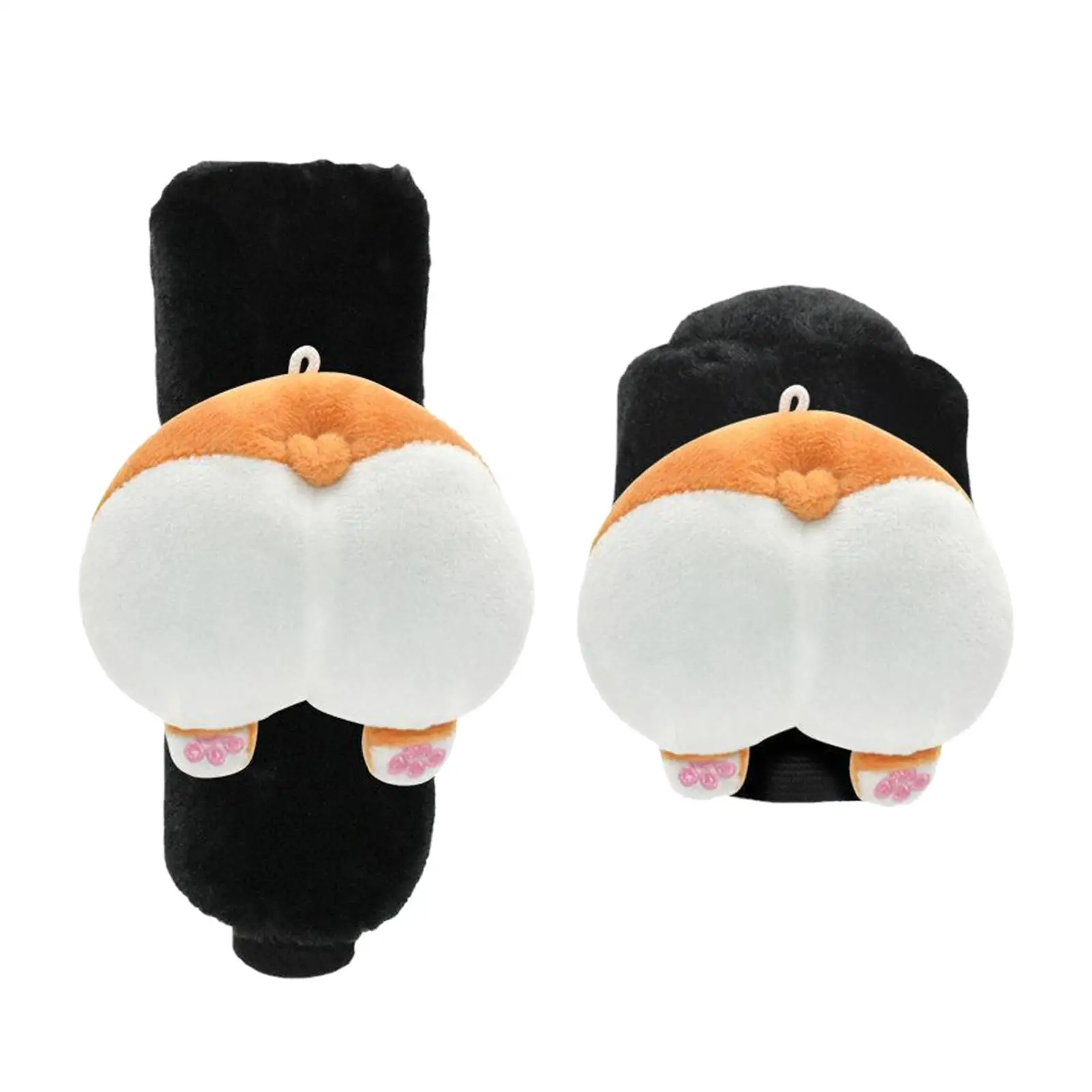 자동차 손잡이 커버, 미끄럼 방지, 귀여운 쉬운 설치, Corgi Arse 장식 액세서리, 자동차 핸들 커버, 자동차 Suv