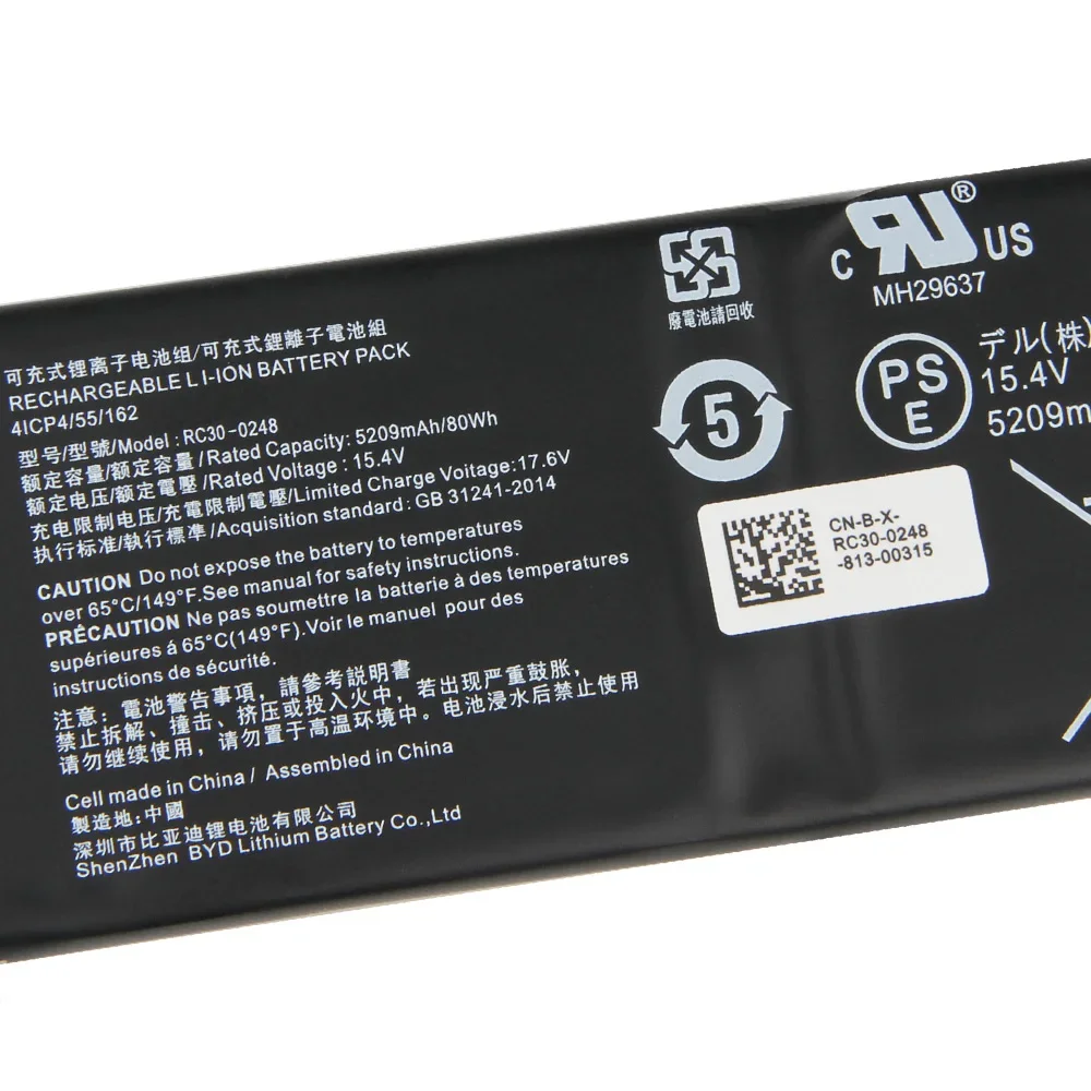 Original Replacement Battery RC30-0248 RZ09-0288 For Razer 2018 Blade15 RZ09-02386 RZ09-02385 Battery 5209mAh