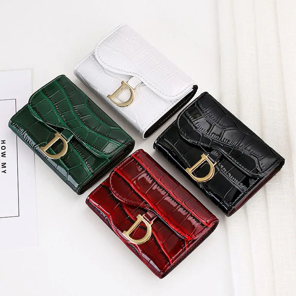 Fashion Women Wallet Mini Card Holder Short Wallet Women PU Multi-Card Card Holder Small Multi-functional Clutch Bag