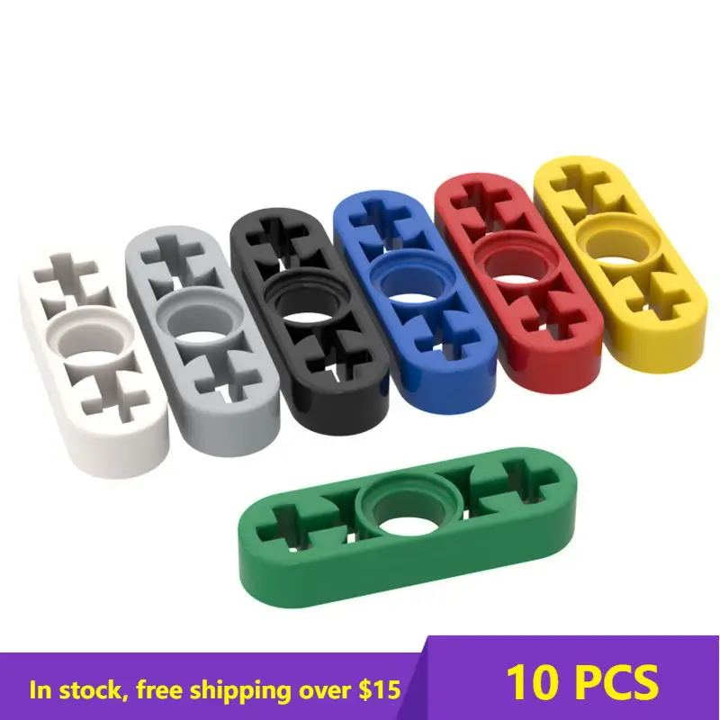 

10PSC 6632 1x3Bolt Hole Arm with Shaft Blocks Parts DIYHigh-Tech Parts Compatible Brand Educational Parts Toys For children
