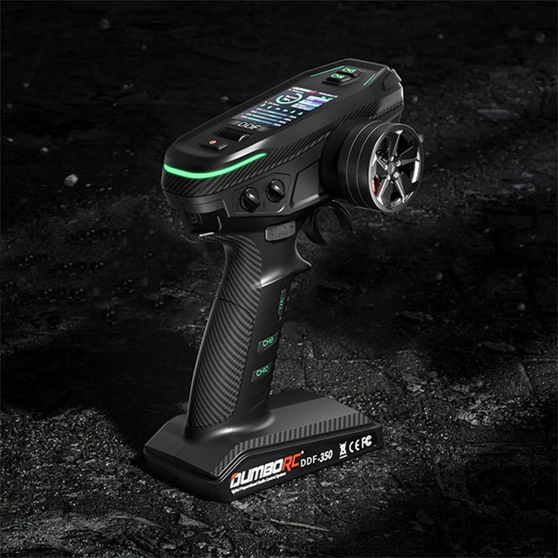 T82C Hot Sale-DUMBORC 2.4G 10CH Digital Radio Remote Controller DDF-350 Transmitter With Receiver For RC Car Boat Tank LCD FHSS