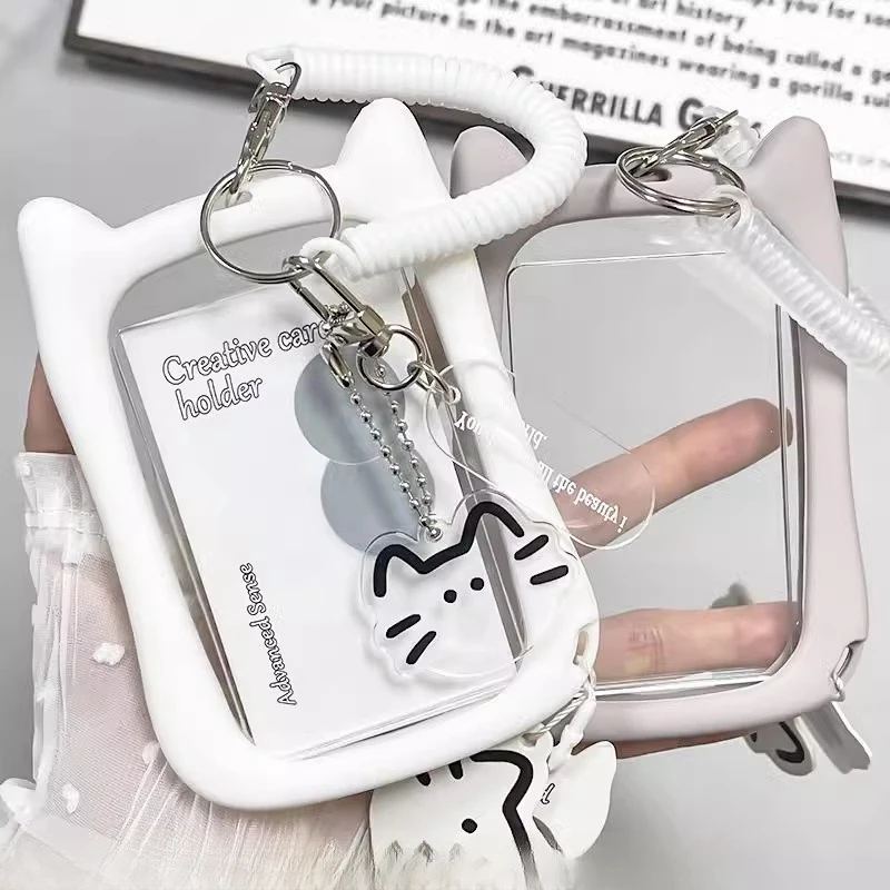 Binder Photocard Holder Cute Keychain Photo Card Case Idol Cards Collect Book Picture Frame Photocard Kpop Stuff
