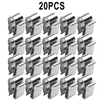 Lot de pinces photovoltaïques en acier inoxydable pour panneaux solaires, 2x6mm, 50/20 pièces 2