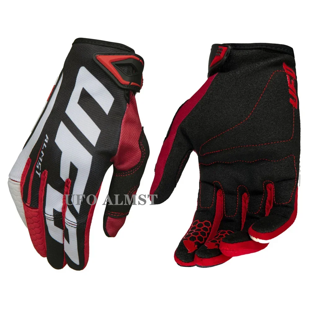 Summer Riding Cycling Gloves Mens Full Finger Breathable Sport Mountain Bike Gloves Motorbike Motocross Racing Guantes UFO ALMST sport gloves