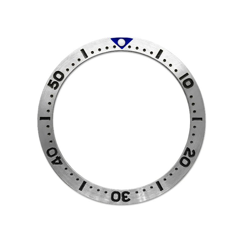 38 mm x 31,5 mm flacher Metall-SKX007-Uhrenlünetteneinsatz, passend für SKX007 SKX009 SRPD-Uhrengehäuse NH36 NH35-Uhrwerk, Herrenuhrenteile – Detail 4