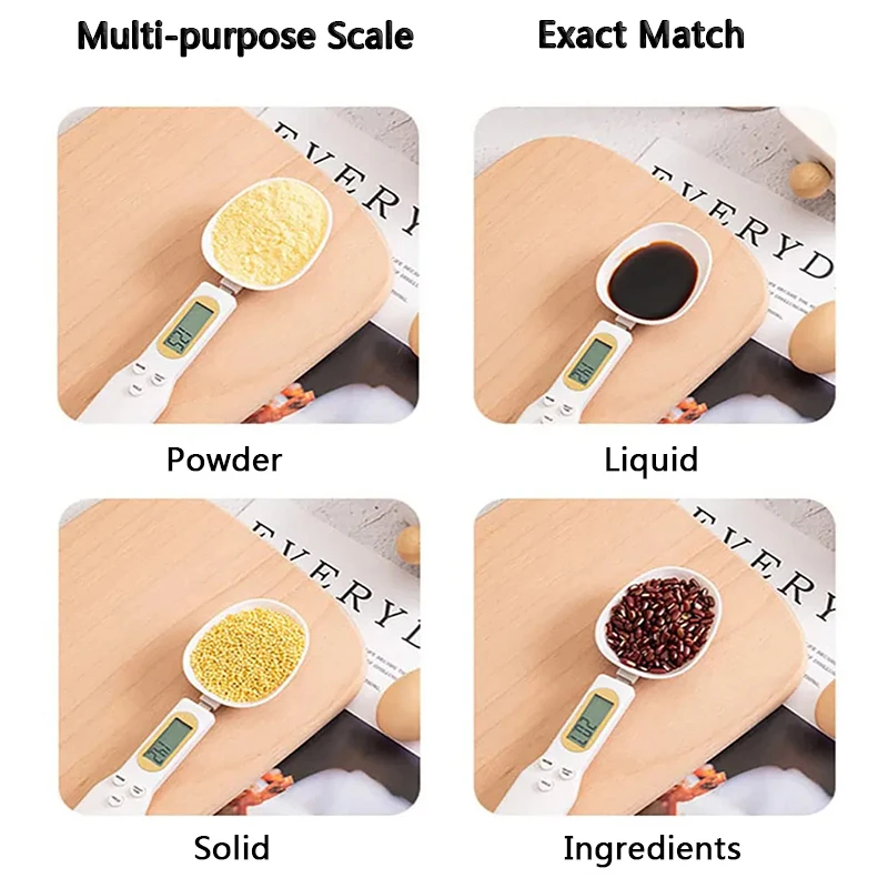 500g 0.1g Electronic Kitchen Scale Digital Measuring Spoon
