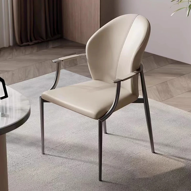 

Mental Minimalist Dining Chairs Conference Vanity Coffee Work Dining Chair Comfort Office Silla Comedor Kitchen Furniture OK50CY