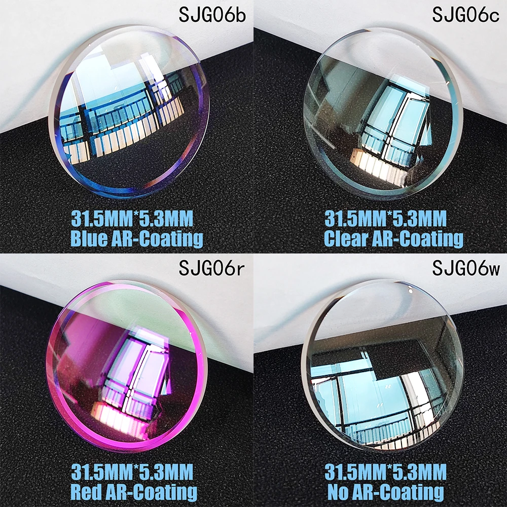 Cristallo Dell'Orologio Dello Zaffiro Della Doppia Cupola Resistente Ai Graffi Di 31.5*5.3Mm Per Skx007 Srpd75K1 Srpd76K1 Srpd79K1 Srpd77K Muslimsrpd8