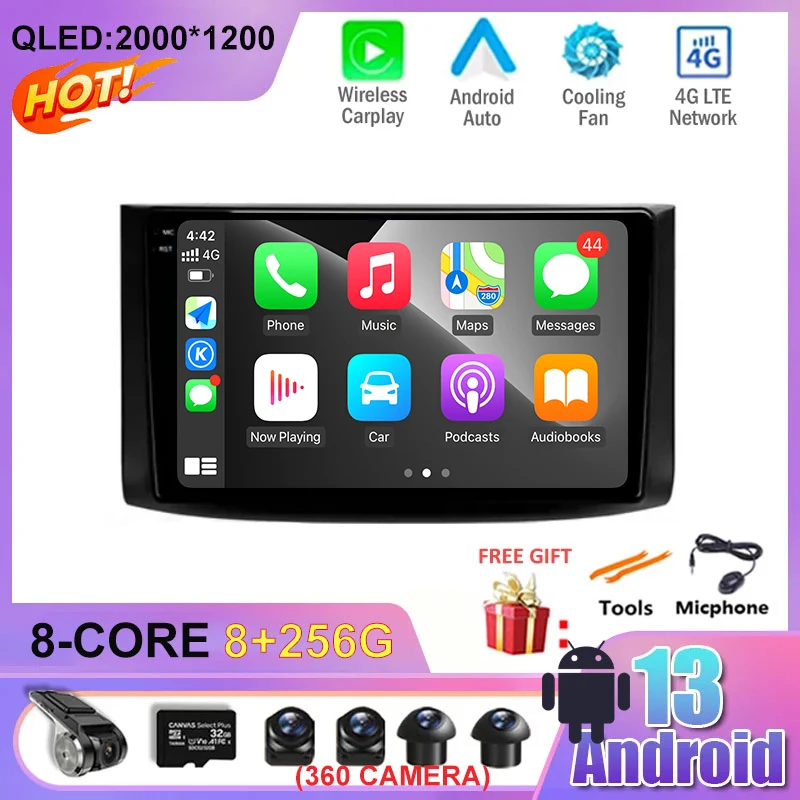 

For Chevrolet Aveo T250 2006 - 2012 Nexia 1 2020 - 2022 Android 13 Car Multimedia Video Auto Radio Player Navigation Stereo WIFI