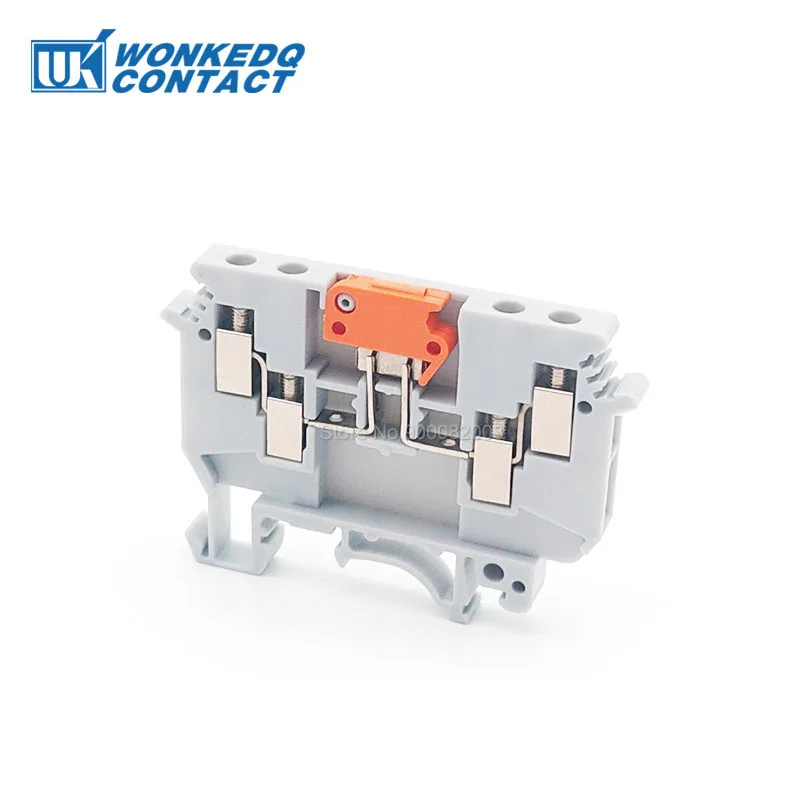 UDK4-MTK Knife Disconnect Screw Connect Terminal Block, 4mm² Cable Wire Connector Electrical Din Rail Terminal Block UK UDK 4