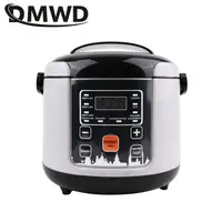 Cuiseur à riz électrique 2L 12V/24V, multicuiseur voiture/camion, boîte à lunch, machine de cuisson de bouillie, marmite à soupe, cuiseur vapeur, rendez-vous 24h 1