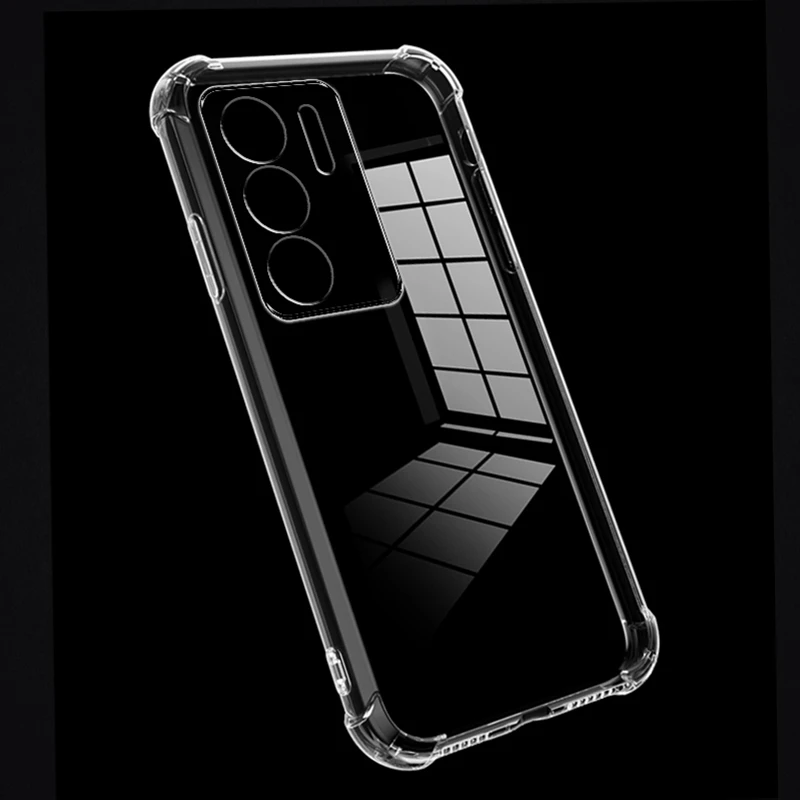 Shockproof Transparent Silicone Back Cover Case