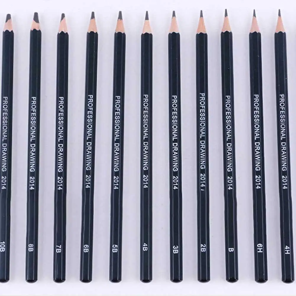 Set Professionale Matite Da Disegno GETHPEN – 14 Matite In Grafite Da 14B A 4H – Ideali Per Artisti E Principianti