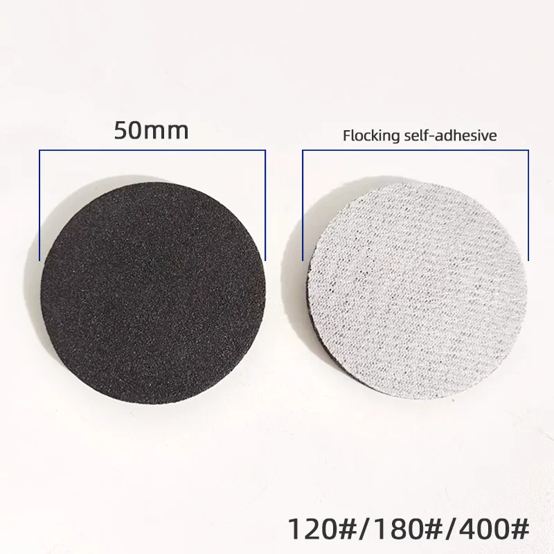 연마 사포 샌딩 도구 펠트 폴리셔 패드, 자동차 유리 스테인레스 스틸 광택제 수리 흠집, 50mm 휠, 10 개