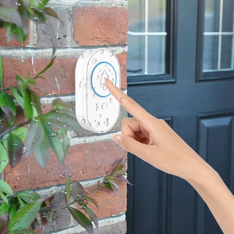 433MHz Outdoor Waterproof Remote Control Button Wireless SOS Emergency Button Night Fluorescent For Doorbell Alarm System