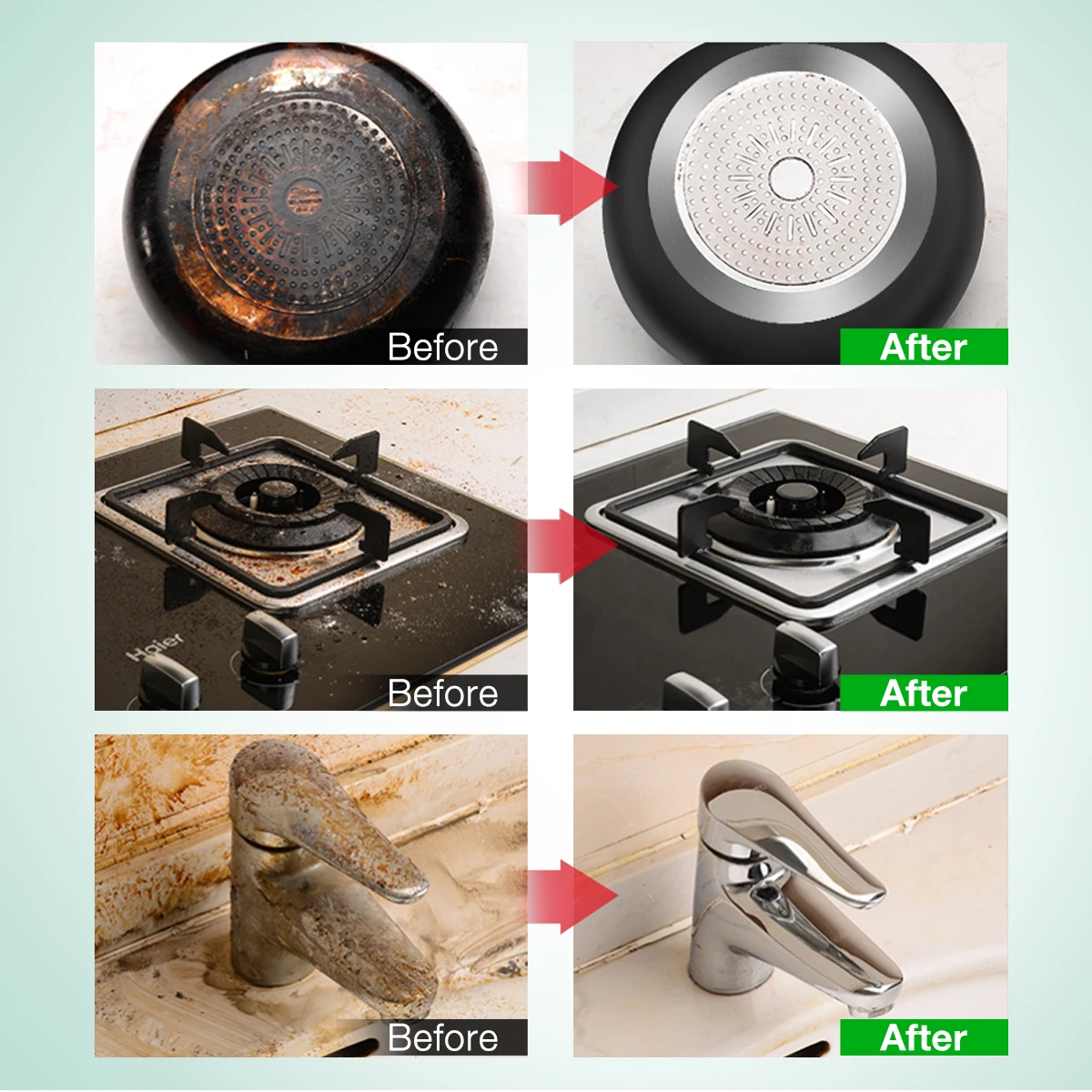 1/2/3 Packs All Purpose Cleaner, Multi-Surface Cleaning Paste for Kitchens, Bathrooms,Stainless Steel Cleaning Paste
