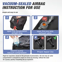 Men Vacuum Compression Backpack 15.6in Laptop Backpack Expand Hiking Vacuum Travel Backpack, Ryanair Backpack 40x30x20 Cabin Bag - Image 3