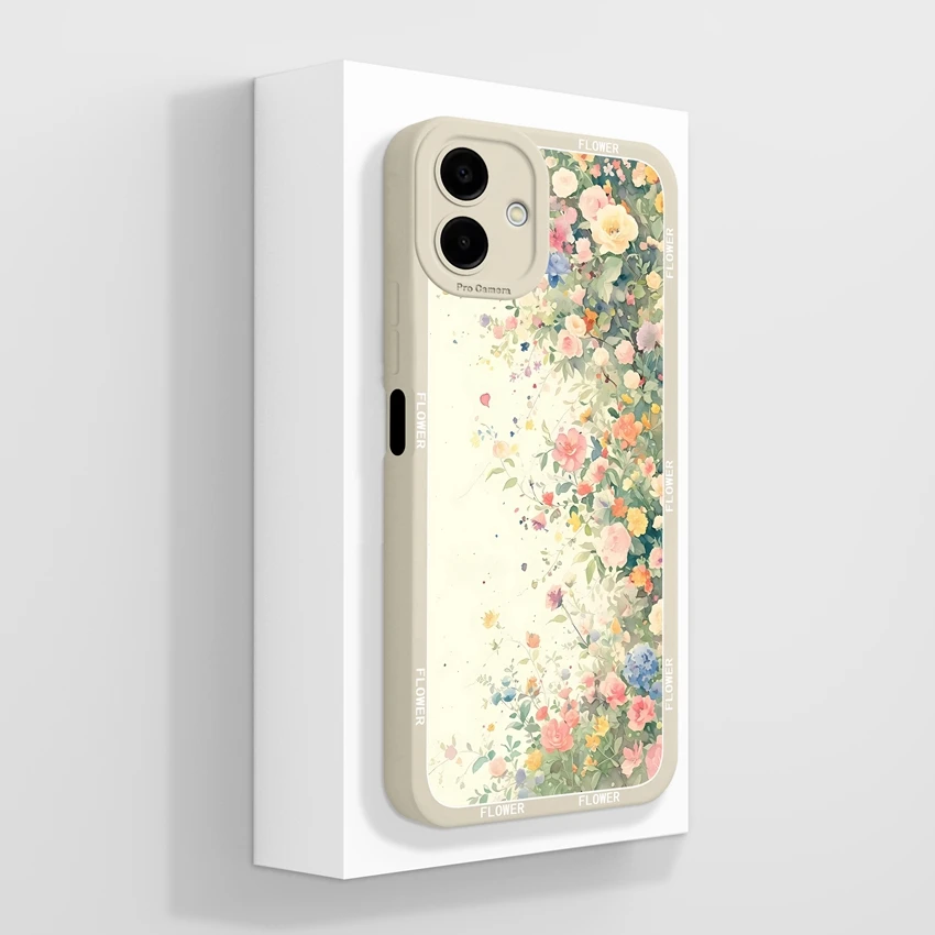 Pretty Flower Lemon Pattern Fashion Silicone Phone Case