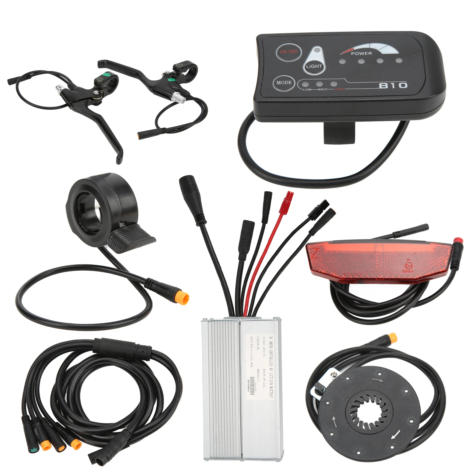 Electric Bicycle 36V/48V 30A Waterproof Controller with S810 Display Kit for 36V/48V 1000W Motor