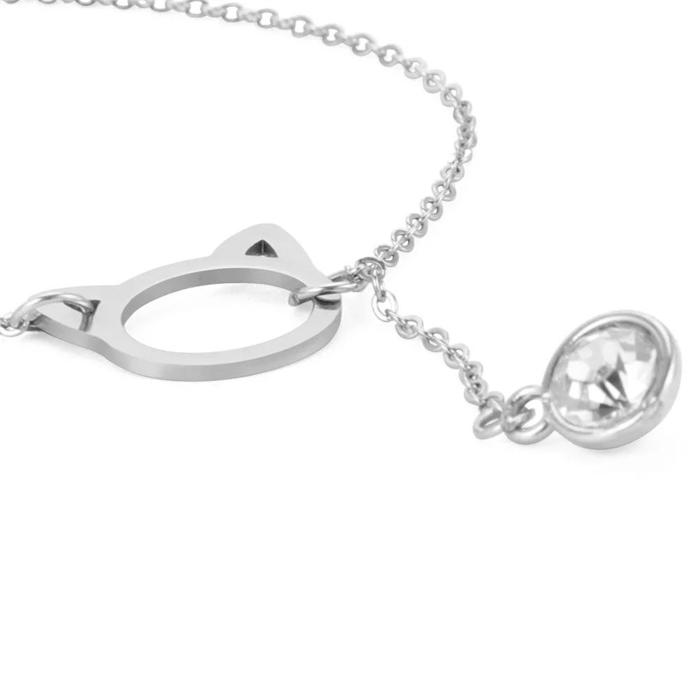 Trendy Einfache Silber Farbe Katze Kette Fußkettchen Armband Böhmischen Tier Fuß Strand Fußkettchen für Frauen Mode Barfuß Kette Schmuck – Detail 5