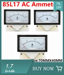 85C17 DC 1A 2A 3A 5A 10A 15A 20A 30A 50A 75A 100A Analoges Strom-Panel-Messgerät Amperemeter für Stromkreisprüfung Ampere-Tester-Messgerät – Detail 6