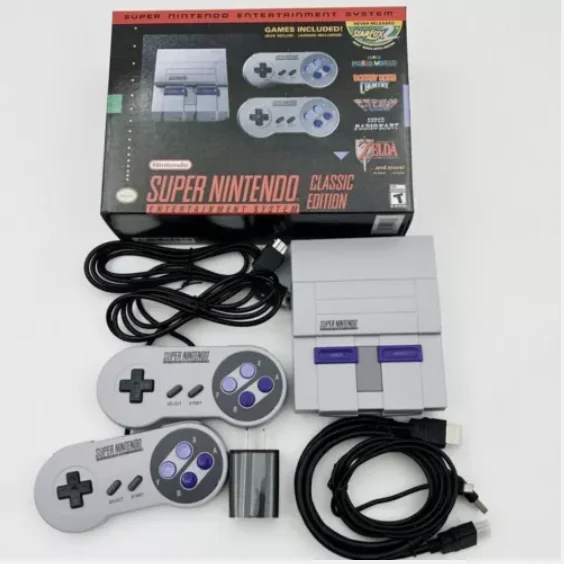 Authentic SNES Super Nintendo Classic Mini Super Entertainment System 21 Games