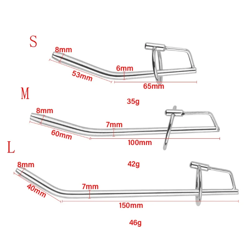 3 Size Stainless Steel Urethral Dilator Catheter Sound Penis Insert Plug Prostate Gland Stimulation Adult Sex Toy For Men