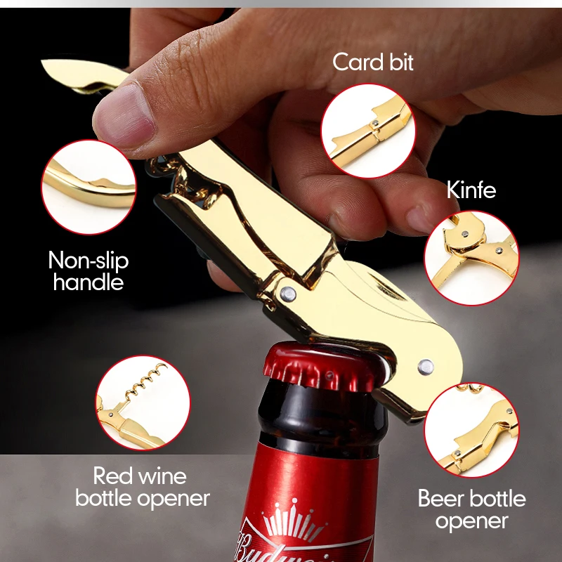 Bottle opener wine opener 10pcs custom wine bottle opener with logo&text personalized engraved wine corkscrew for weddings winery bar parties wine lovers