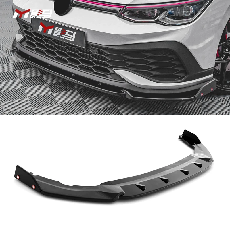 

High-quality GTI-Clubsport style V2 Front Lip car front bumper spoiler for Volkswagen vw golf 8 mk8 2021 2022 2023