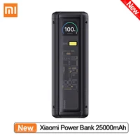 New Xiaomi Power Bank 212W MAX 25000mAh 3-Port Output USB-C Two-way Fast Charging USB-A Color Screen for iPhone 15 Xiaomi 14 Pro 1