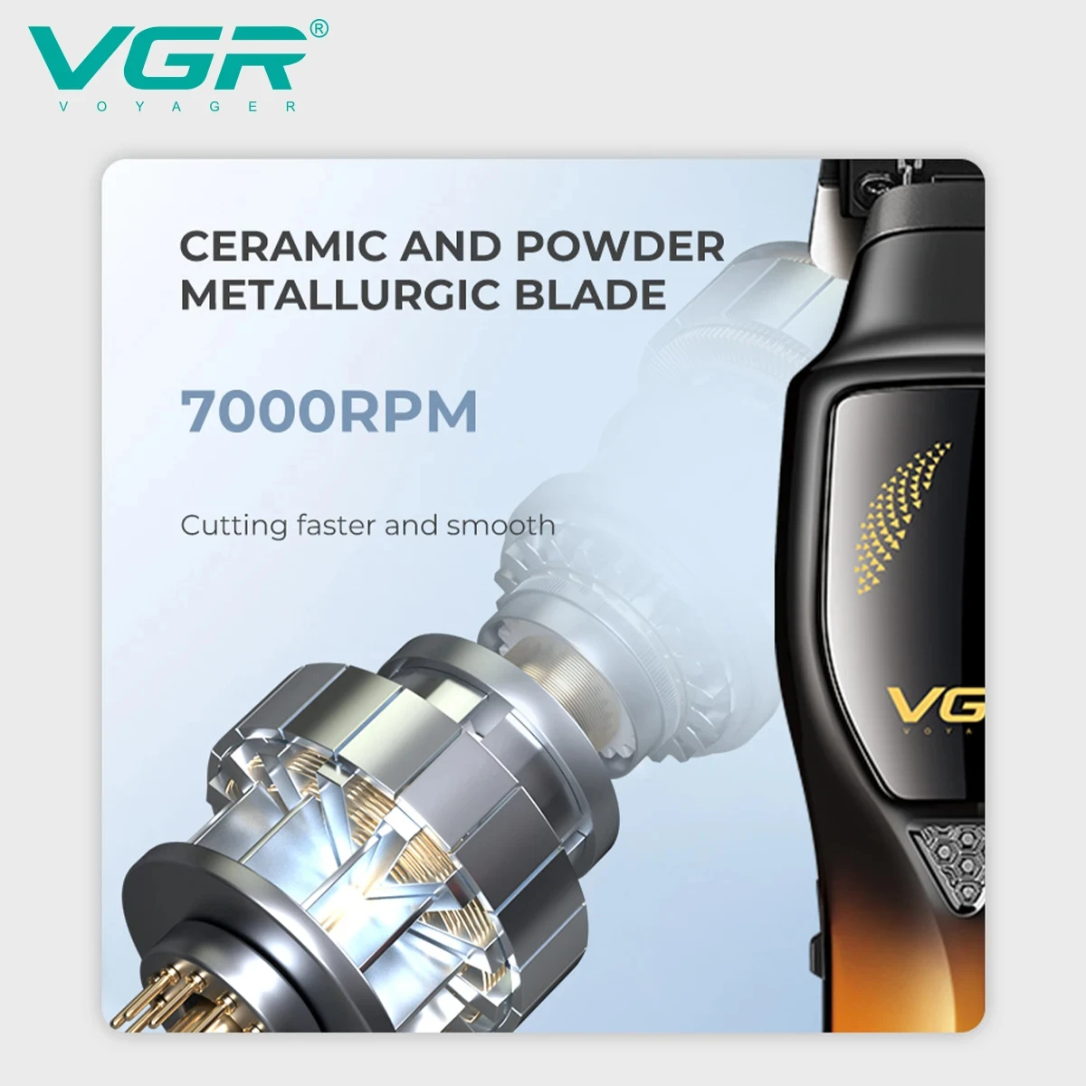 VGR V-187 التدرج اللون مقص الشعر المعدني T على شكل...