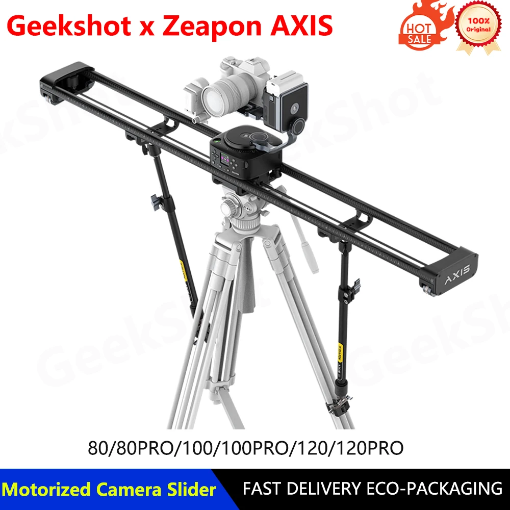 Zeapon AXIS 120Pro 80Pro 100Pro Multi-axis Motorized Camera Slider Carbon Fiber Electric Track for DSLR Camera pk Micro 3
