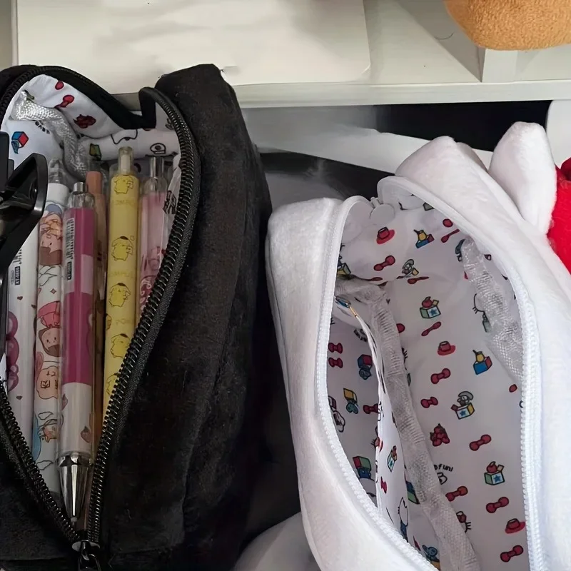 Cosmetic Bag Hello Kitty & Cinnamoroll Cartoon Cute Multi-Purpose Coin Purse Storage Bag Pencil Case For Daily Use And Travel