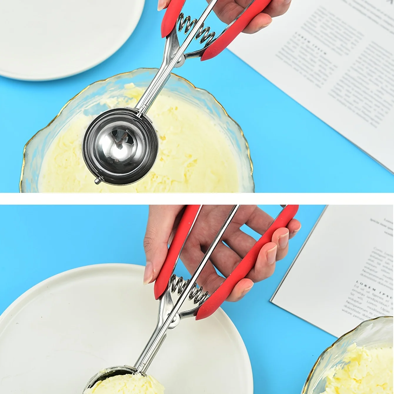 Stainless Steel Ice Cream Spoon Ice Cream Digger Fruit Spoon Fruit Dessert ice cream scoop
