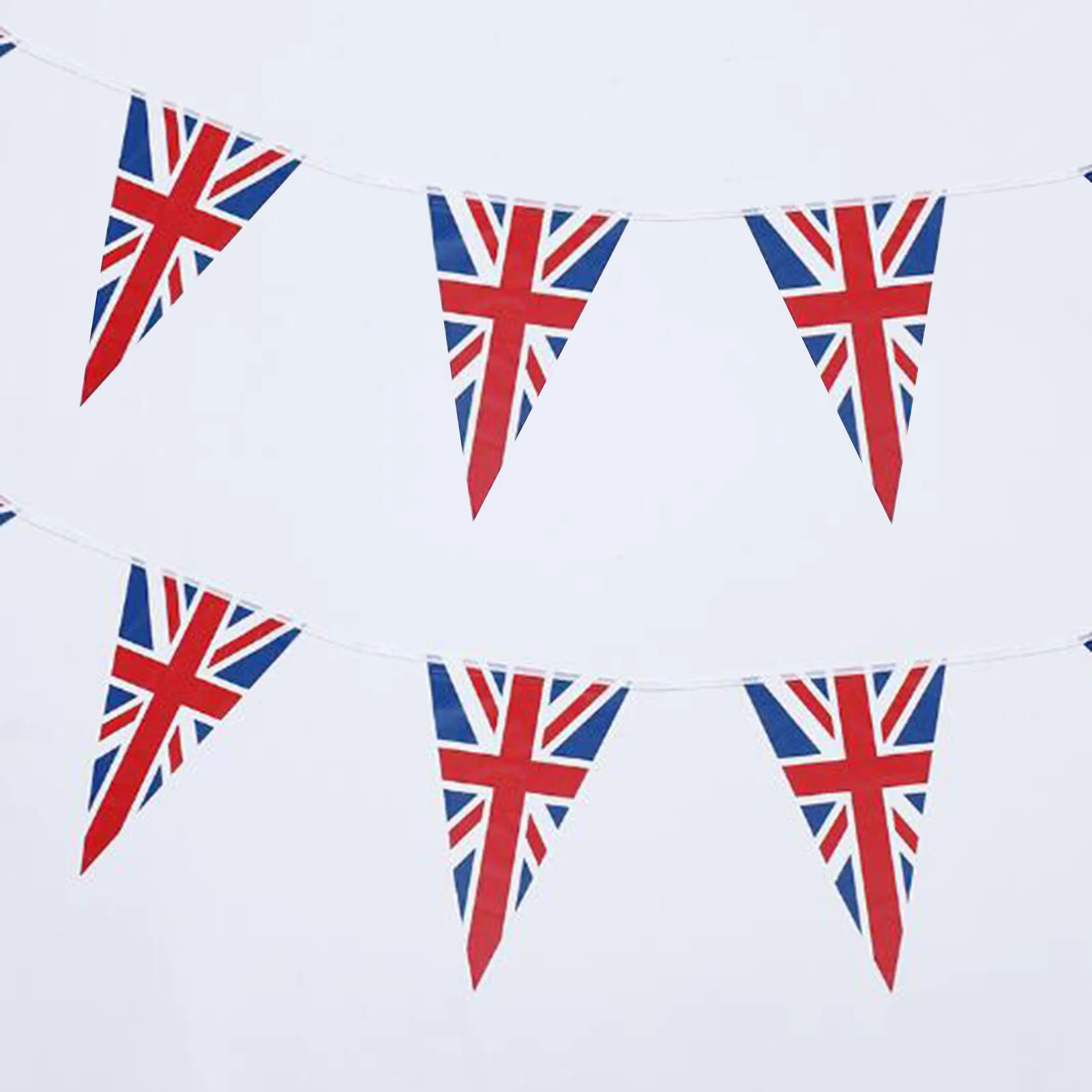 15m Polyester Union Jack Bunting Pennant Banner Great Britain British GB Sport 