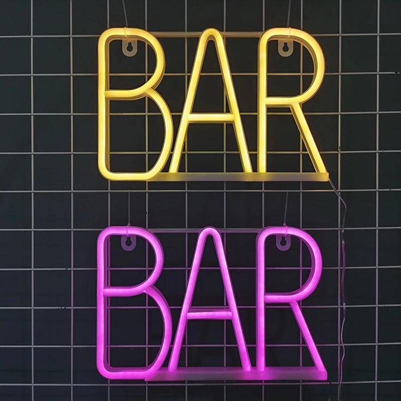 Open LED Neon Light Sign Wholesale BAR Game Logo Night Lamp Room Wall Decoration Shop Party Birthday Wedding KTV Store