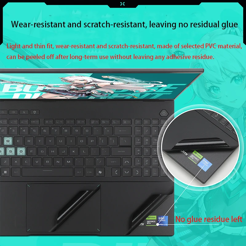 ASUS TUF 게이밍 F16/A16/A14 2025 바디 필름 FA608U/FX608J 노트북 스킨 스티커 FA401K/FA401W 컴퓨터 스크래치 방지 보호 필름