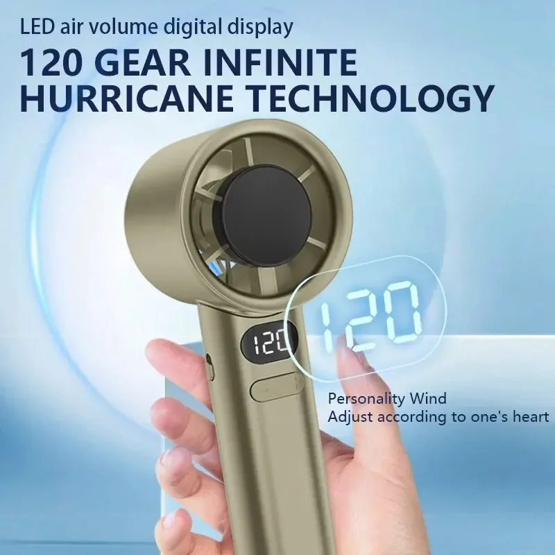 M11 High Speed Handheld Fan USB Turbine Handheld Violent Fan Infinite Speed Control Mini Portable Small Fan Summer Holiday Gift 2