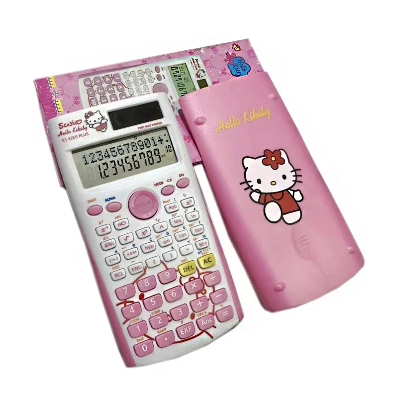 Electronic Calculator Hello Kitty Electronic Calculator Desktop Home Office School Financial Accounting Tool Slide Science Function Calculation Cute