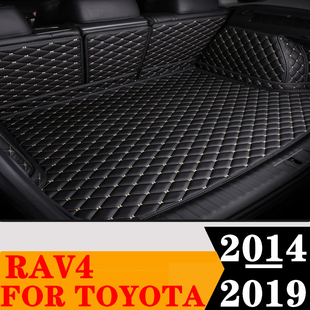 

Custom Full Set Car Trunk Mat For TOYOTA RAV4 2019 2018 2017 2016 2015 2014 Rear Cargo Liner Tail Boot Tray luggage Pad Carpet