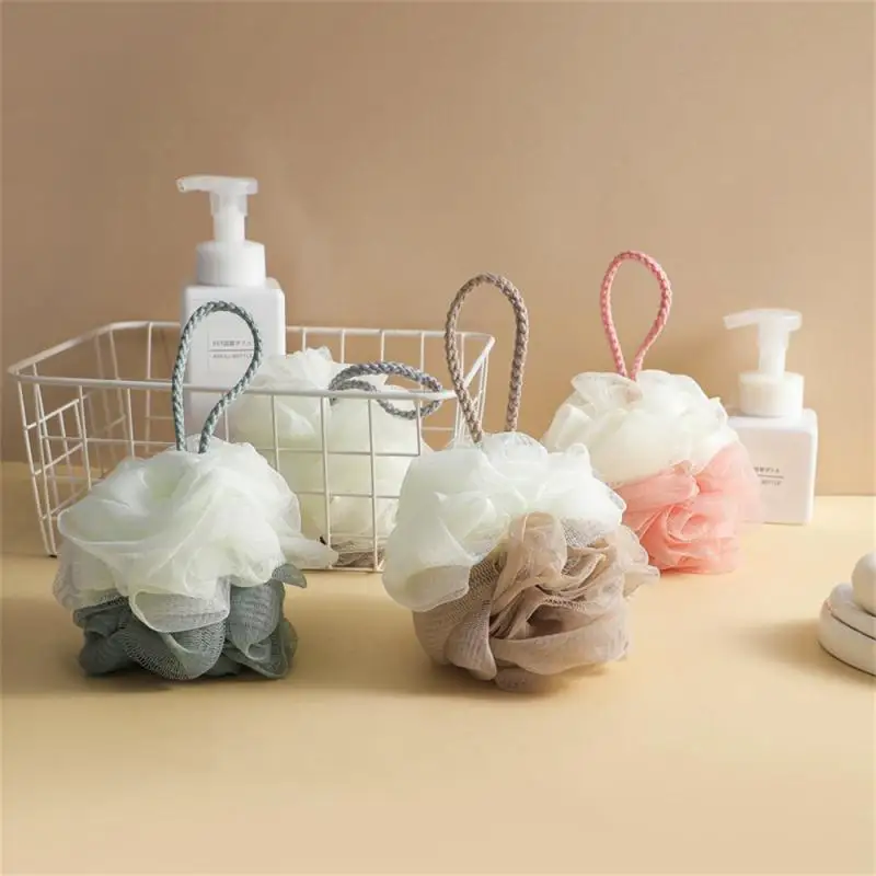 Children's Shower Mesh Bath Ball Duck Effervescent Net Bath Flower Towel Cleaning Brush Shower Puff Body Cleaner