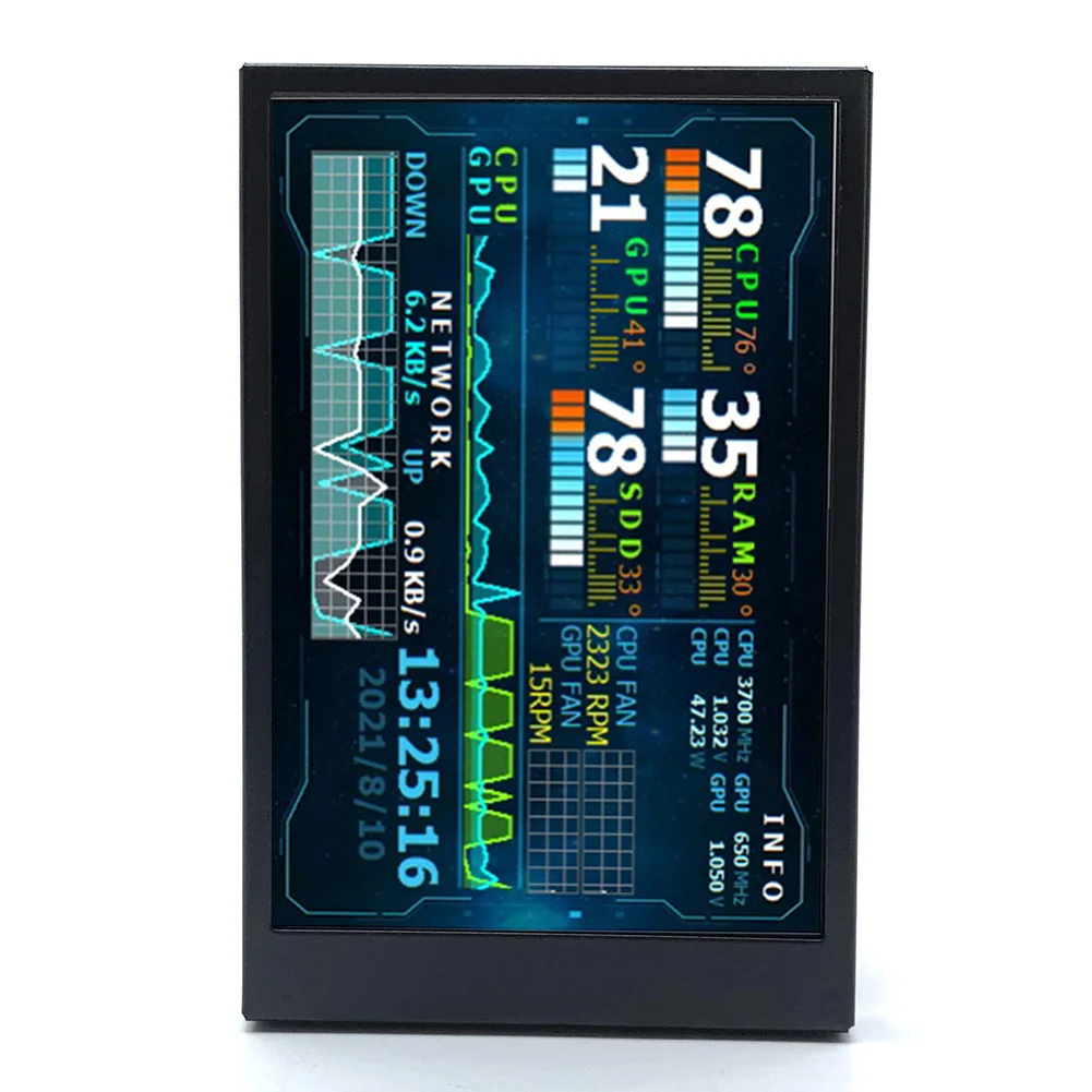 3.5 ġ ÷ ȭ , 320x480 AIDA64  ȭ, 2 USB-C Ʈ IPS,   ǻ ITX PC ̽