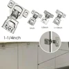 Kitchen Cabinets Hinges 6 Way Compact Concealed Hinges Damping Door Cushion Hinged Cabinet Silver Steel Simply 6