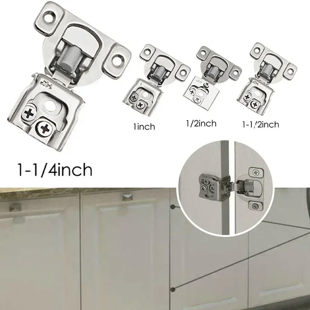 Kitchen Cabinets Hinges 6 Way Compact Concealed Hinges Damping Door Cushion Hinged Cabinet Silver Steel Simply 6